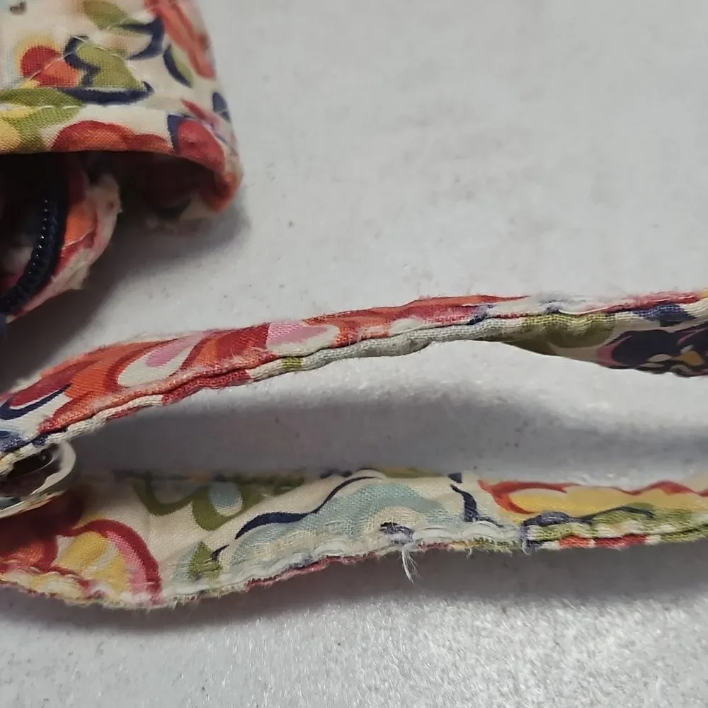 Vera Bradley Hope Garden Quilted Floral Mail Bag And Wallet